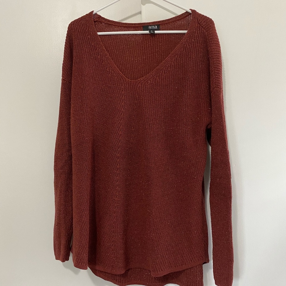 Shimmery Long Knit Sweater
